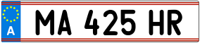 Trailer License Plate